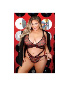 Vibes So Juicy Strappy Bralette & Panty Black QN