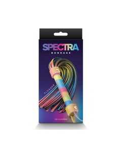 Spectra Bondage Flogger - Rainbow